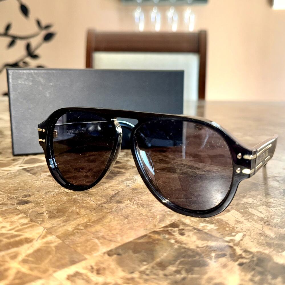 Dior Black Gradient Lens Men’s Sunglasses